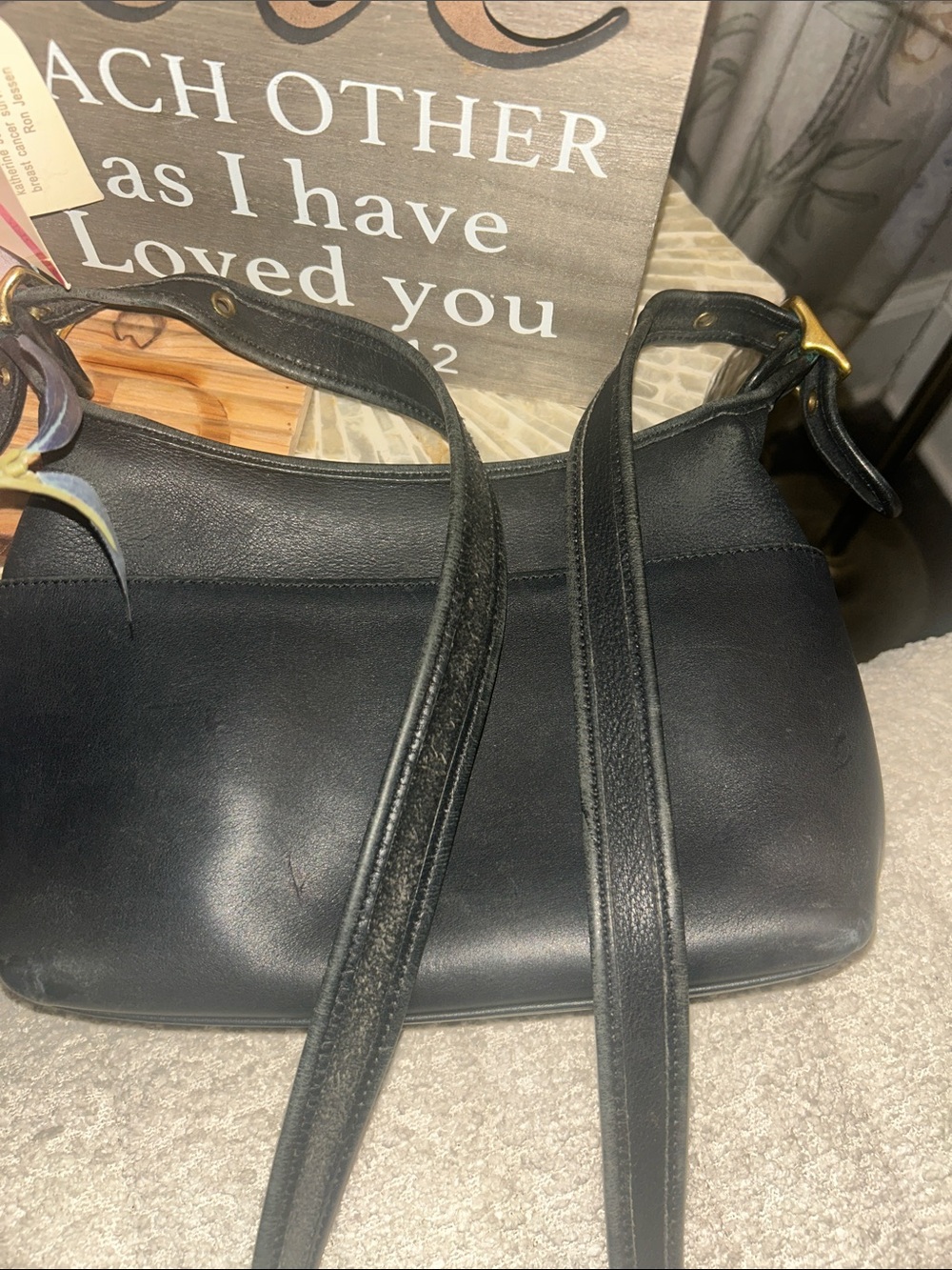 Y2K!!Vintage Coach Ergo Black Leather Crossbody bag👀🥳🥳❌❌